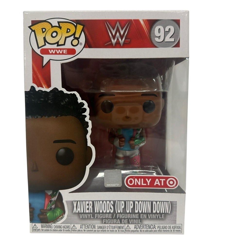 Funko Pop WWE Xavier Woods Up Up Down Down Metallic Target Exclusive 92 Vaulted